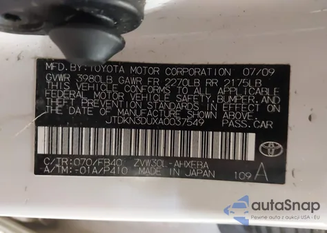 2010 Toyota Prius Iii from USA, damaged, VIN JTDKN3DUXA0037549